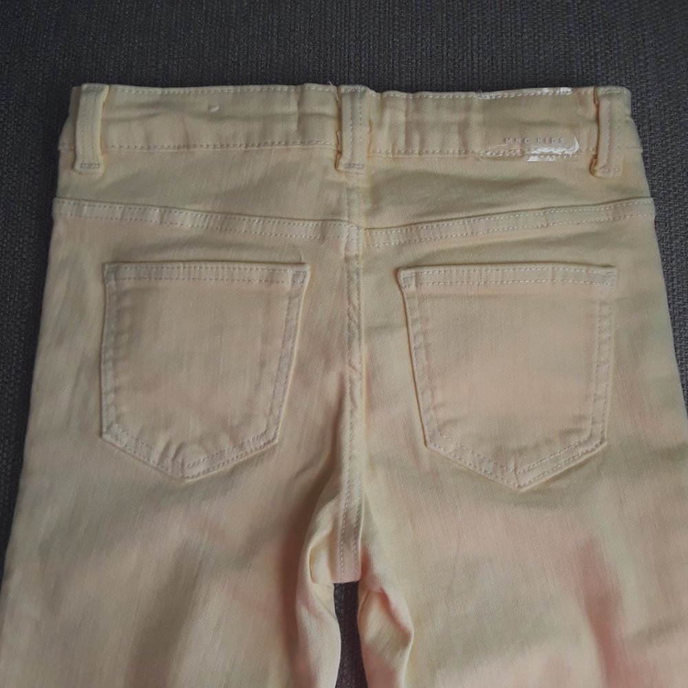 MANGO MNG girls skinny jeans Size5-6 yellow. - Picture 4 of 8